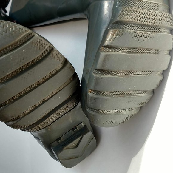 Hunter Gray Original Tall Gloss Rain Boots 7 - Picture 8 of 11